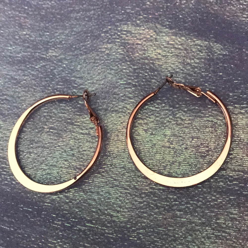 3/$15 Lane Bryant Medium Rose Gold Hoop Earrings
